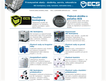 Tablet Screenshot of ecs-obaly.sk